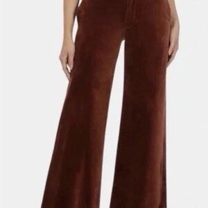 Kut from the Kloth Rich Red Brown Wide-Leg Pants size 6